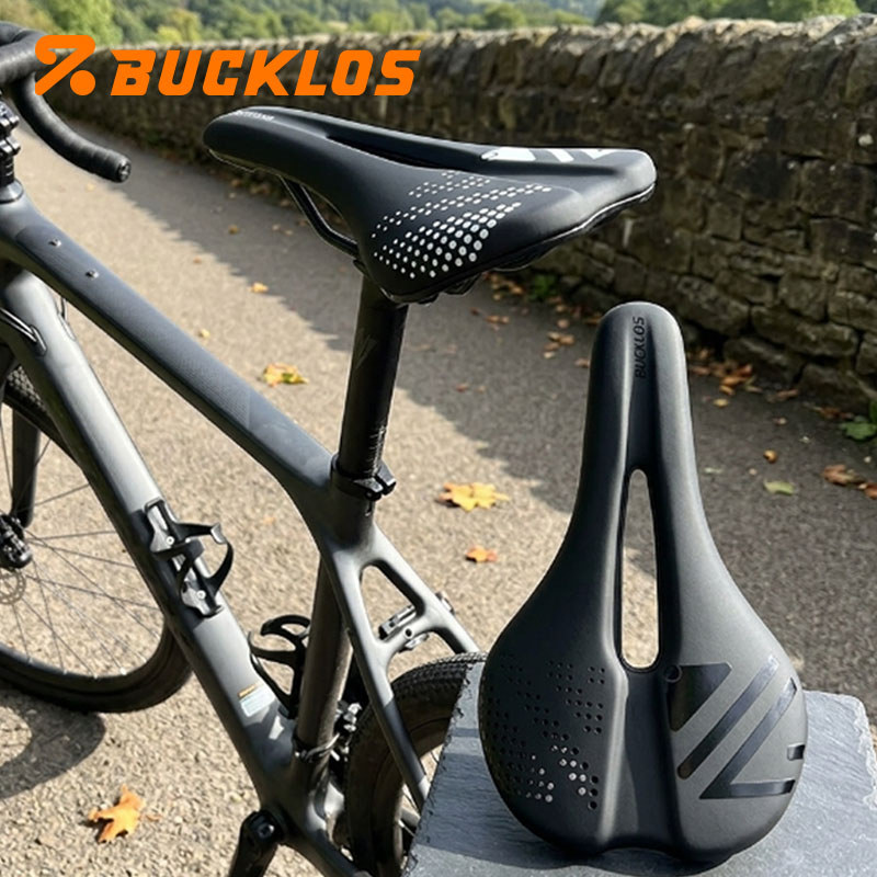 BUCKLOS Ergonomis Sadel Sepeda Ringan Empuk Jok Sepeda Gunung Lubang Nyaman Sadel Sepeda Balap Sedel