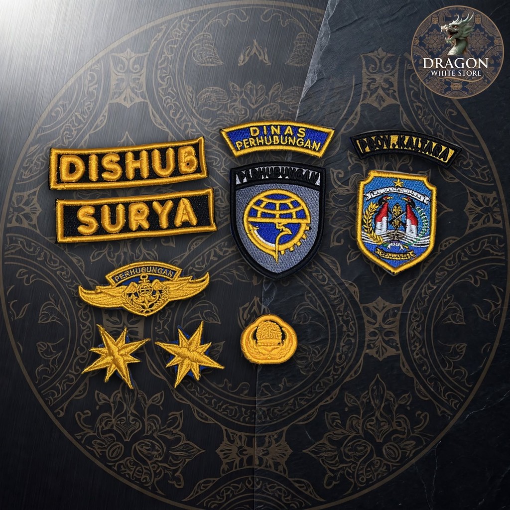 atribut dishub bordir timbul 3D