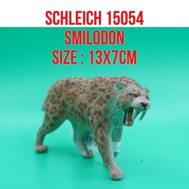 Schleich 15054 Smilodon Saber Toothed Tiger Sabretooth Smilodon Harimau Bertaring Pedang Purba | Mai