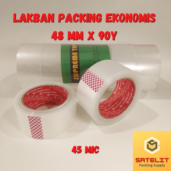 Lakban Isolasi Bening Supreme Besar Untuk Packing