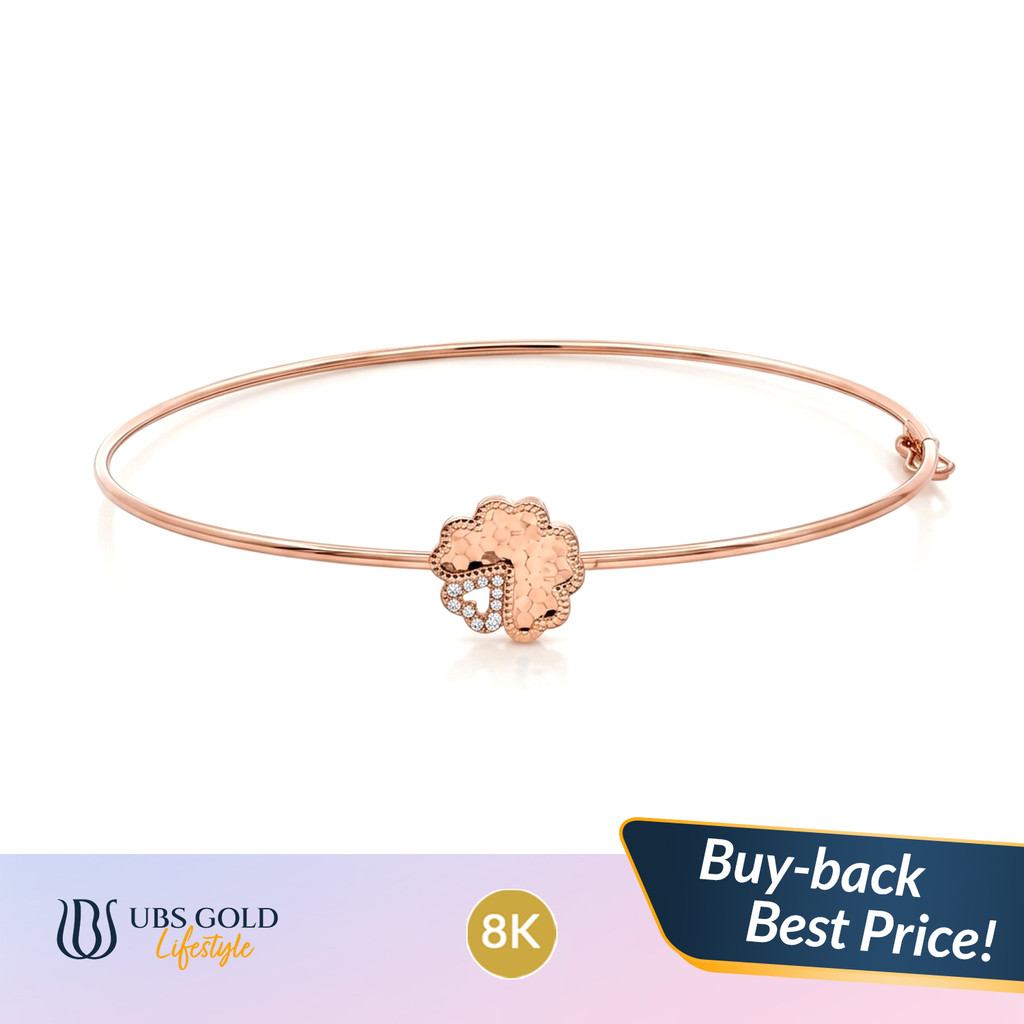 UBS Gold - Gelang Emas - 8K - Model Bunga - V7g0325k
