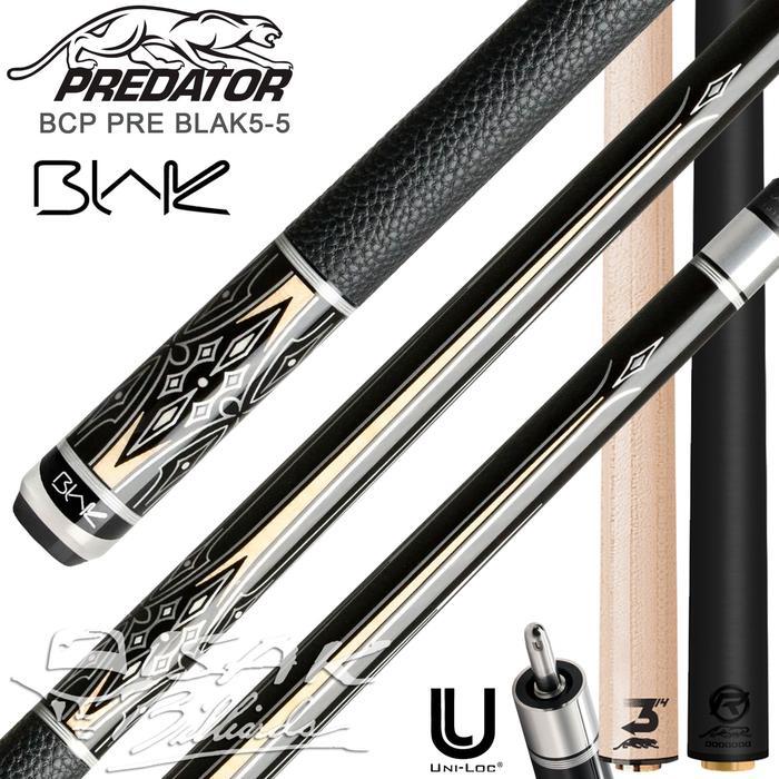 Predator Blak5-5 Pool Cue - Revo Carbon 314-3 Maple Shaft low Deflection - Revo 11.8mm