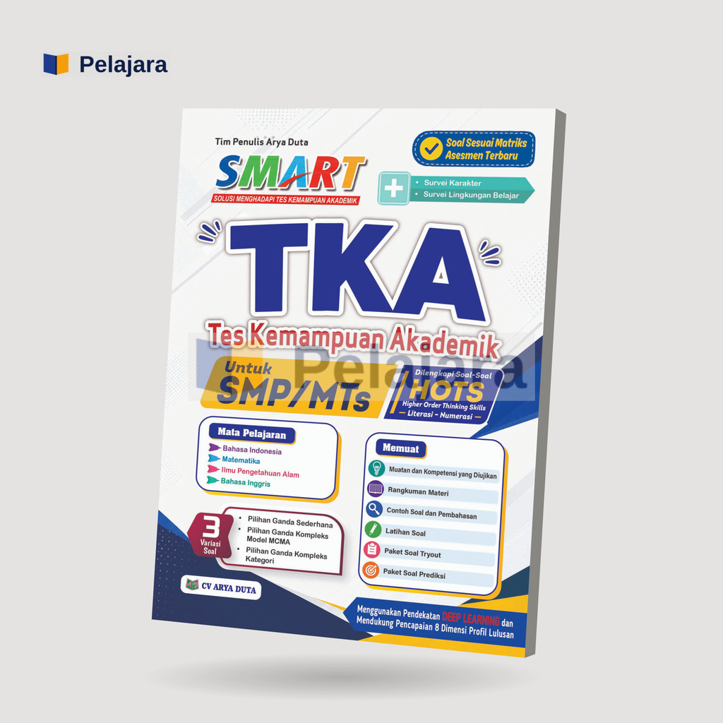 Buku SMART TKA Tes Kemampuan Akademik SMP/MTs Penerbit CV. Arya Duta
