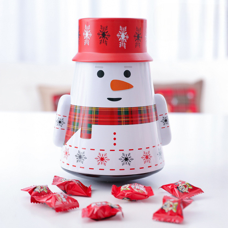 Tempat Penyimpanan Permen Natal / Storage Jar Candy Christmas Tin Box 4914