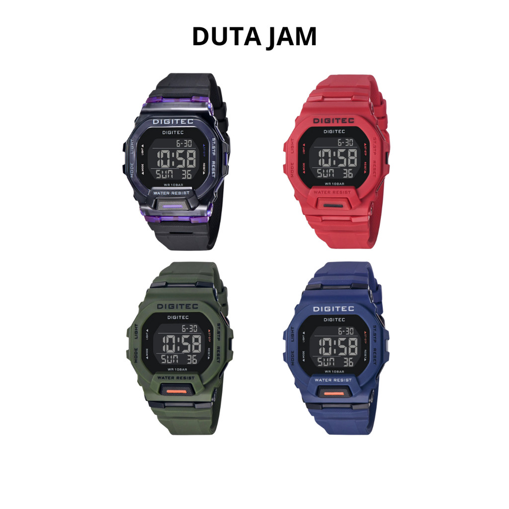JAM TANGAN PRIA DIGITEC DG5169 DG 5169T DG-5169T DG 5169 DIGITAL RESIN/ KARET/ RUBBER STRAP