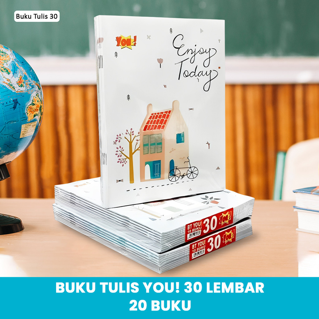 

Buku Tulis 30 You / Buku Tulis Murah / Buku Tulis Sekolah (20PCS/Pak)