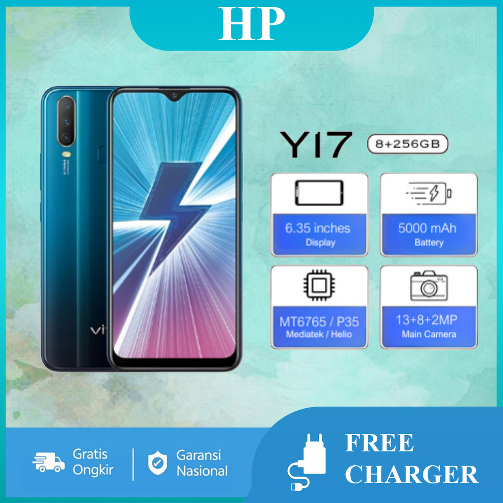 VIVO Y17 terbaru Cuci Gudang HP Murah  RAM 8GB+256GB Fast Charging  Handphone Android Smartphone