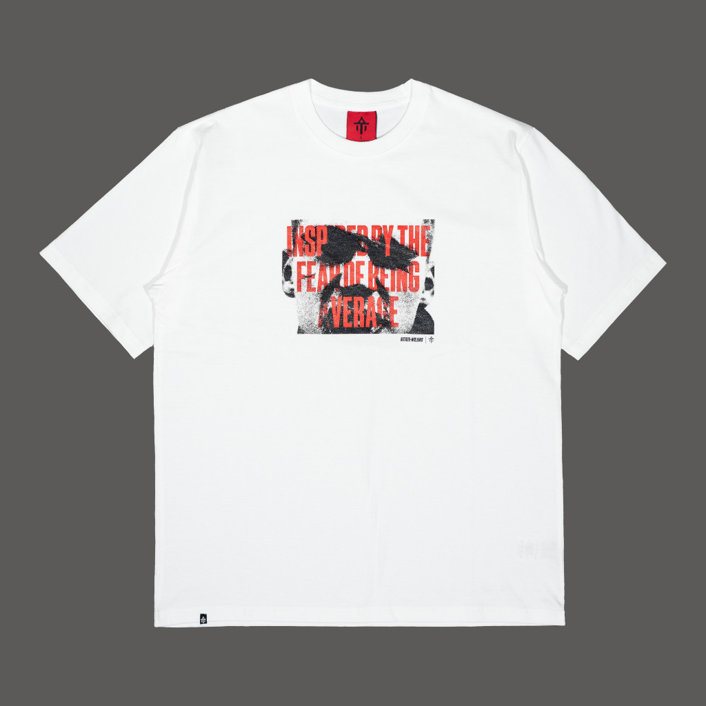 (COD) artozh tshirt average white/kaos artozh average white