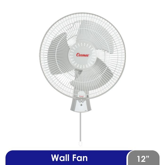 Cosmos 12 CWF - Kipas Angin Dinding 12 inch Wall Fan Tembok Motor Tembaga Garansi 5 Tahun 3 Daun Bal