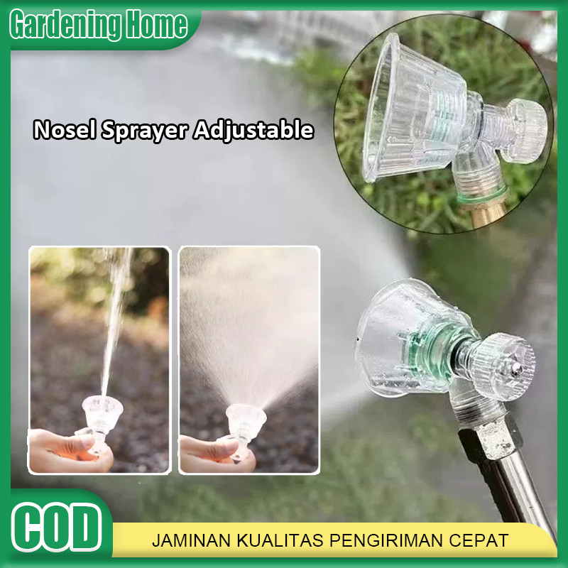 Sprayer Nozzle Nozel Sprayer Adjustable Plastik Transparan Nozzle Sprayer Tekanan Tinggi Pertanian