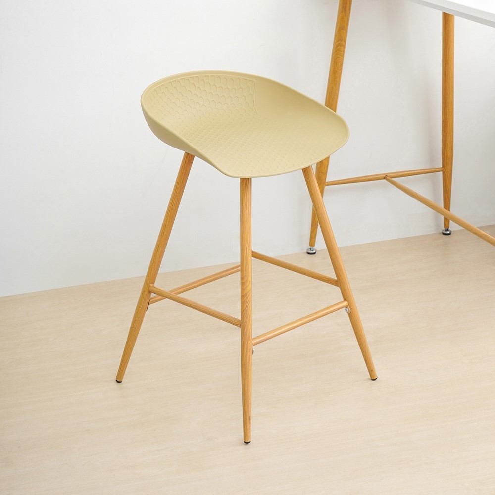 Informa Midland Kursi Bar - Putih/Krem Bar Stool Kursi Kafe Bartending Furniture Ruang Makan