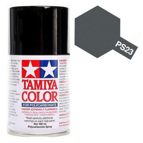 TAMIYA POLYCARBONATE PS-23 GUN METAL SPRAY PAINT