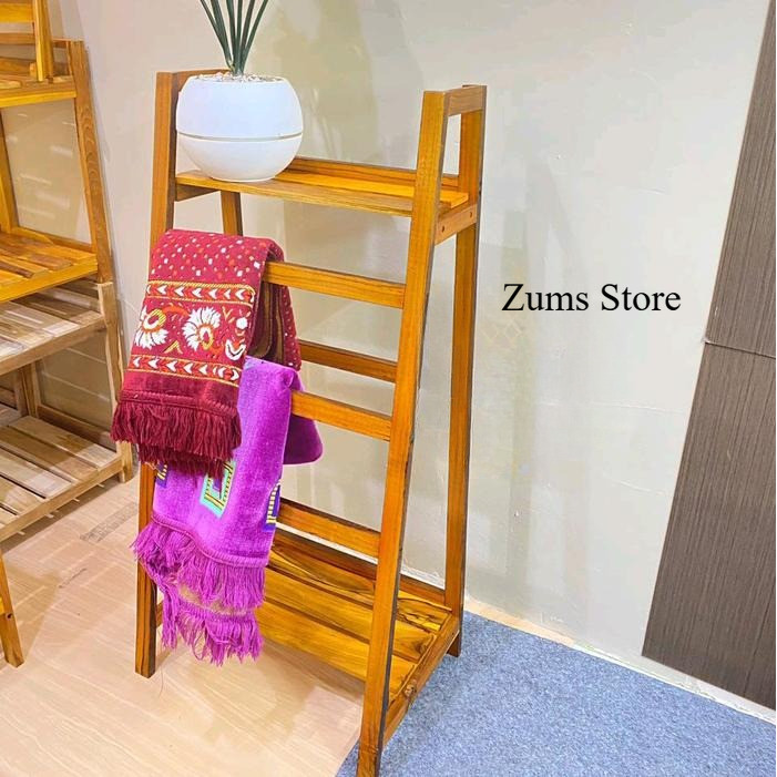 Rak Mukena Rak Sajadah Rak Baju Minimalis KAYU MAHOGANY