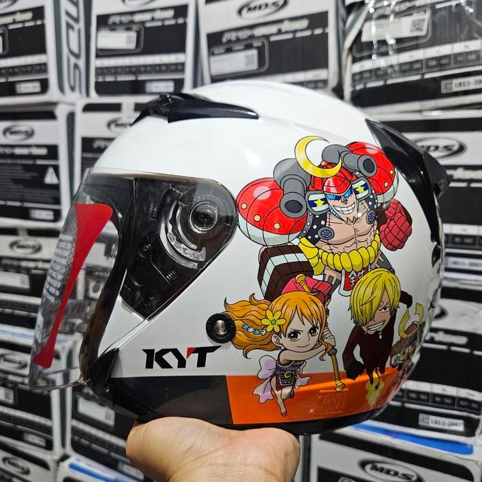HELM ANAK KYT VENOM OPEN JUNIOR #1 ONE PIECE WHITE - #1 PIECE WHITE, M