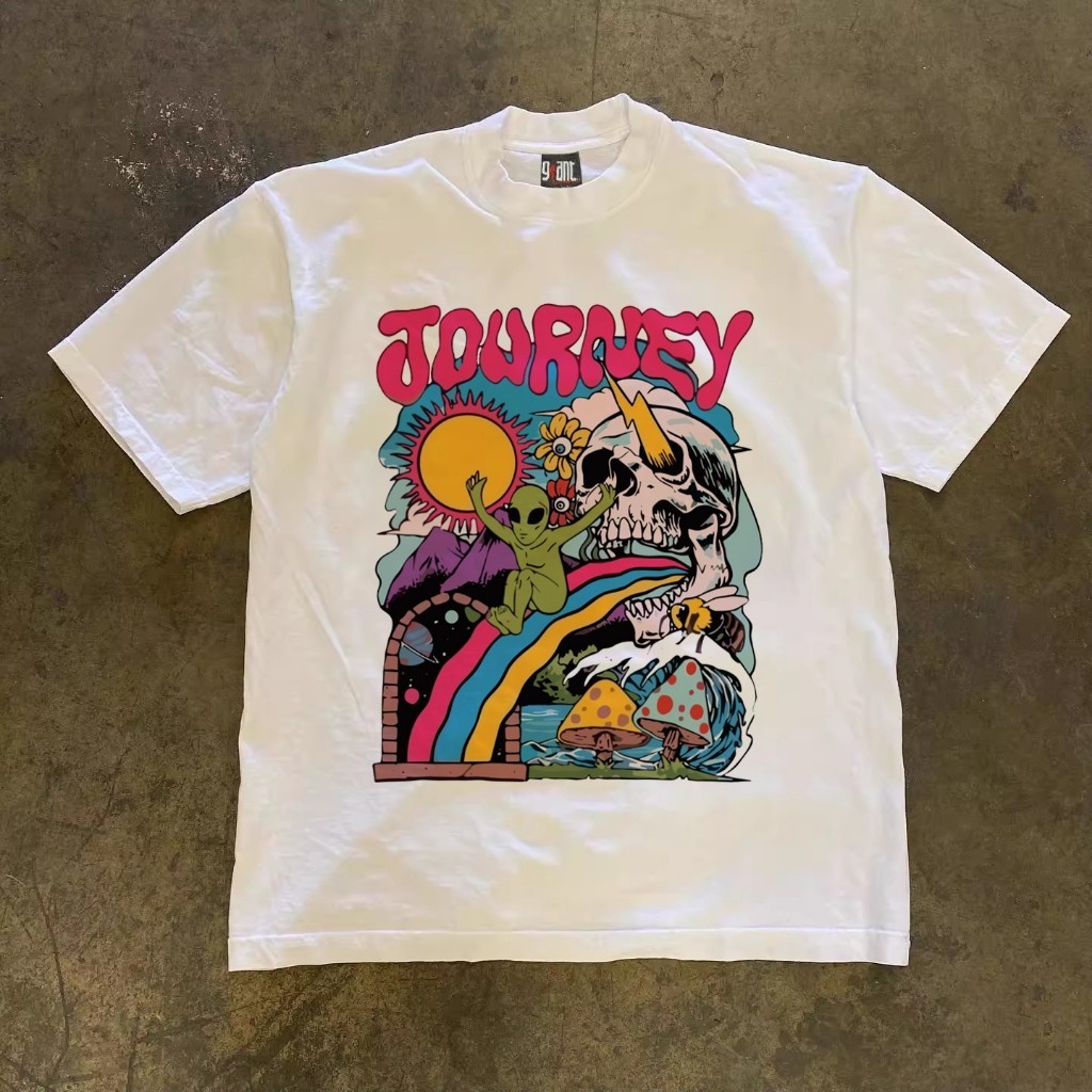 Korea Style T-shirt Oversize | Kaos Wanita Putih | Kaos pria dan wanita