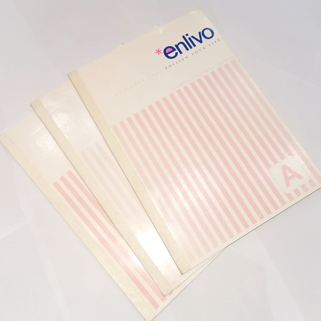 Buku Tulis Merek Enlivo isi 30Lbr