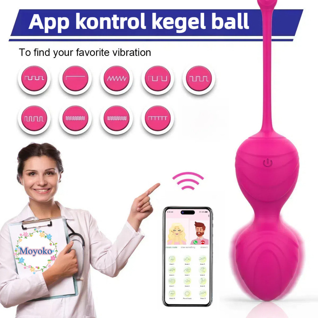 App kontrol Kegel ball Bola Kegel Ball Exercise Muscle Setelah Lahiran Normal Manual dan Getar Ball 