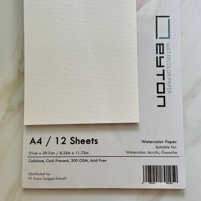 leyton watercolor spiral book A5/A4 300gsm 12lembar - A5