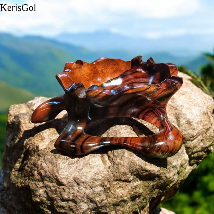 asbak kayu asbak kayu sonokeling asbak kayu antik asbak kayu unik / asbak estetik GL7
