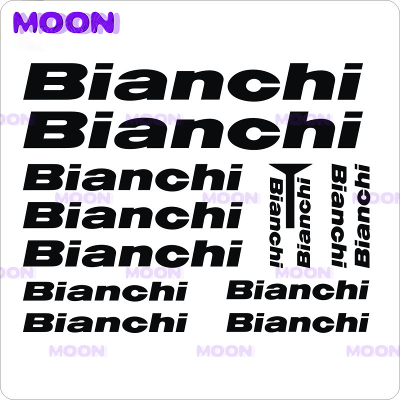 Fashion Letter Bianchi  Car Stickers for Car Bumpers Bicycle Stickers Road Frame Mountain Bike Decor