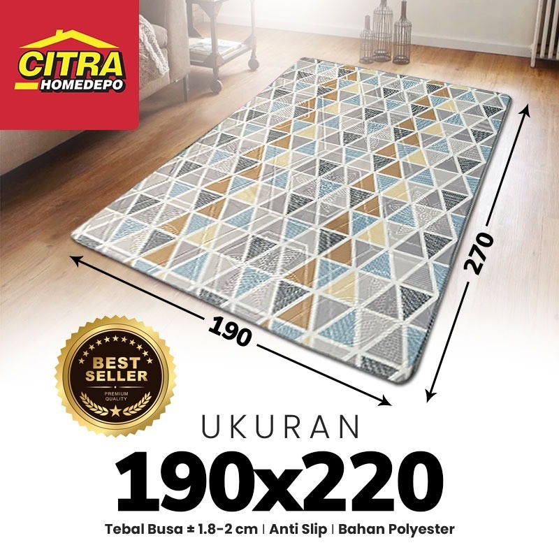 Karpet Busa Malaysia Dragon Size 190x220 | Original, Tebal, Lembut & Anti Slip