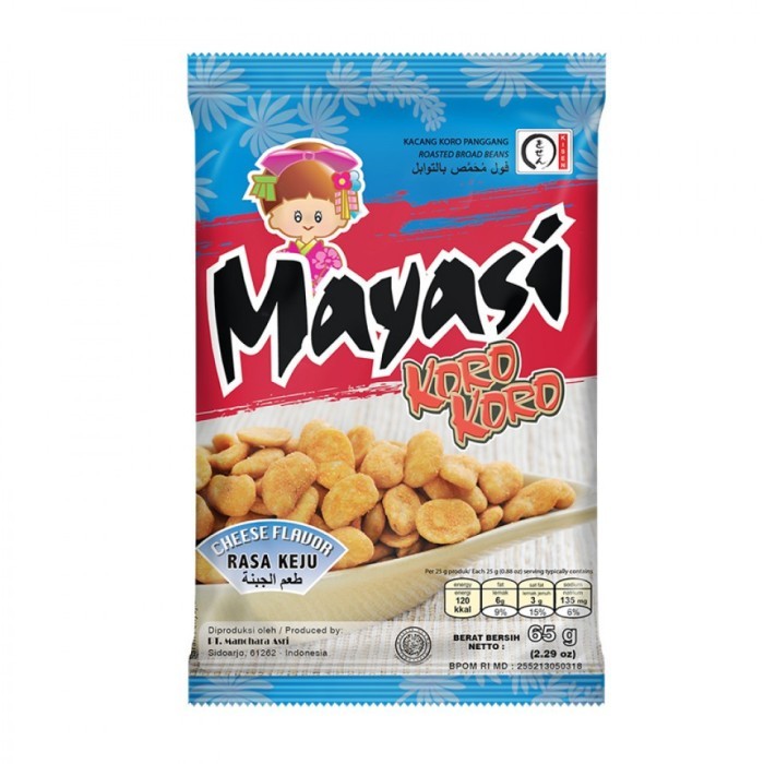 Mayasi Kacang Koro Keju 65gr