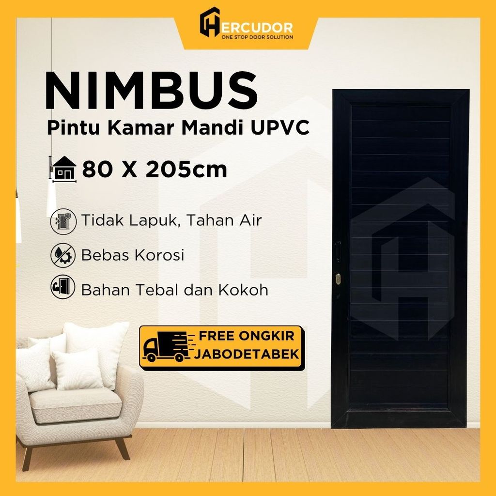 Pintu Sliding / Geser UPVC Super Tebal NIMBUS - Full Panel