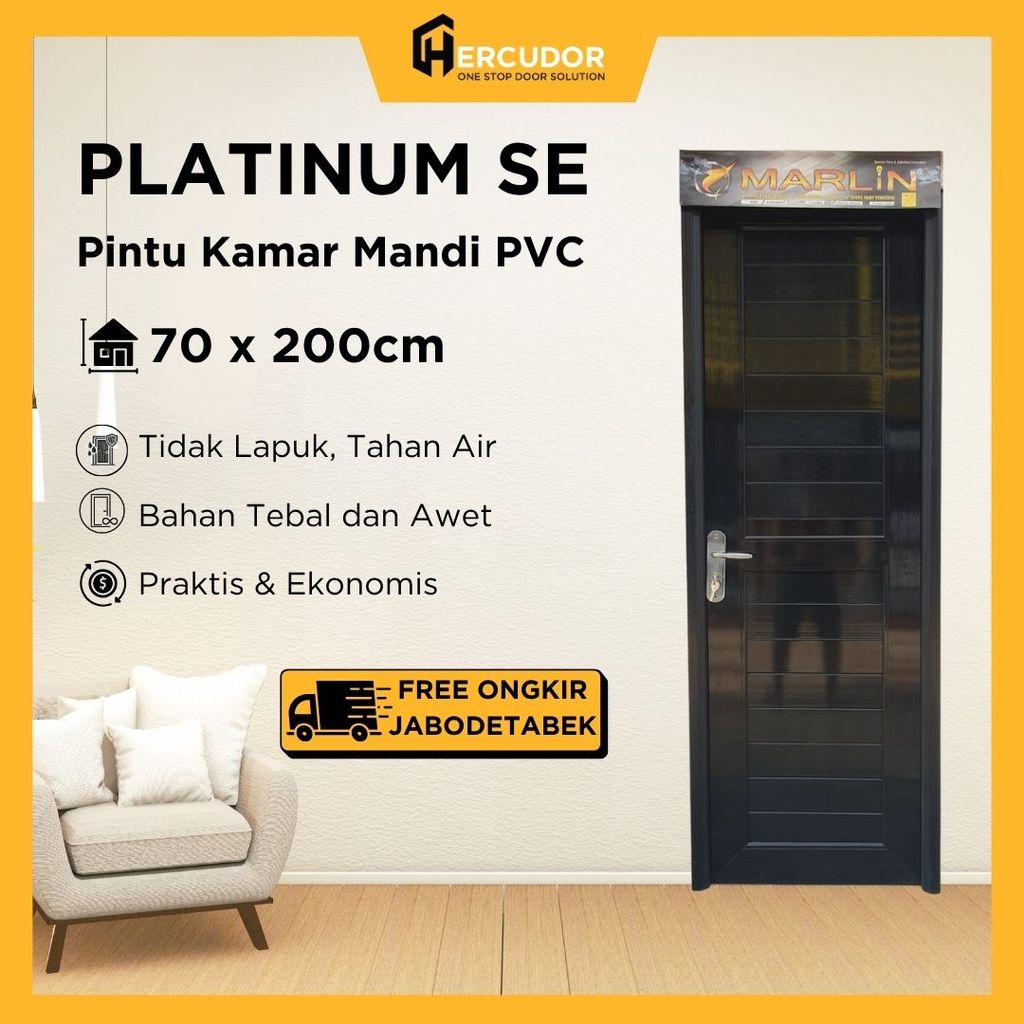 Pintu PVC Tebal PLATINUM Special Edition - 70x200