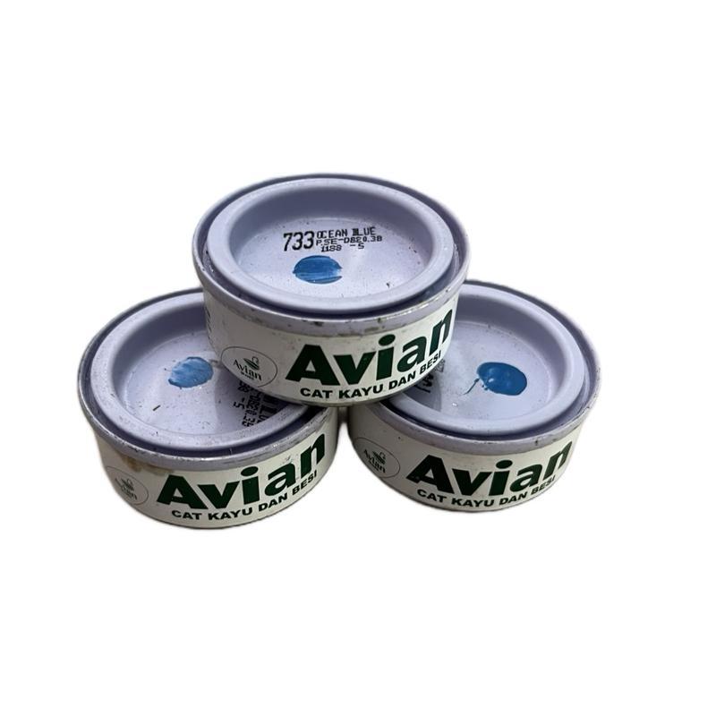 Cat Kayu Besi AVIAN 25cc Kecil | Cat Enamel Mengkilap Anti Karat & Cepat Kering | Mini Paint untuk K