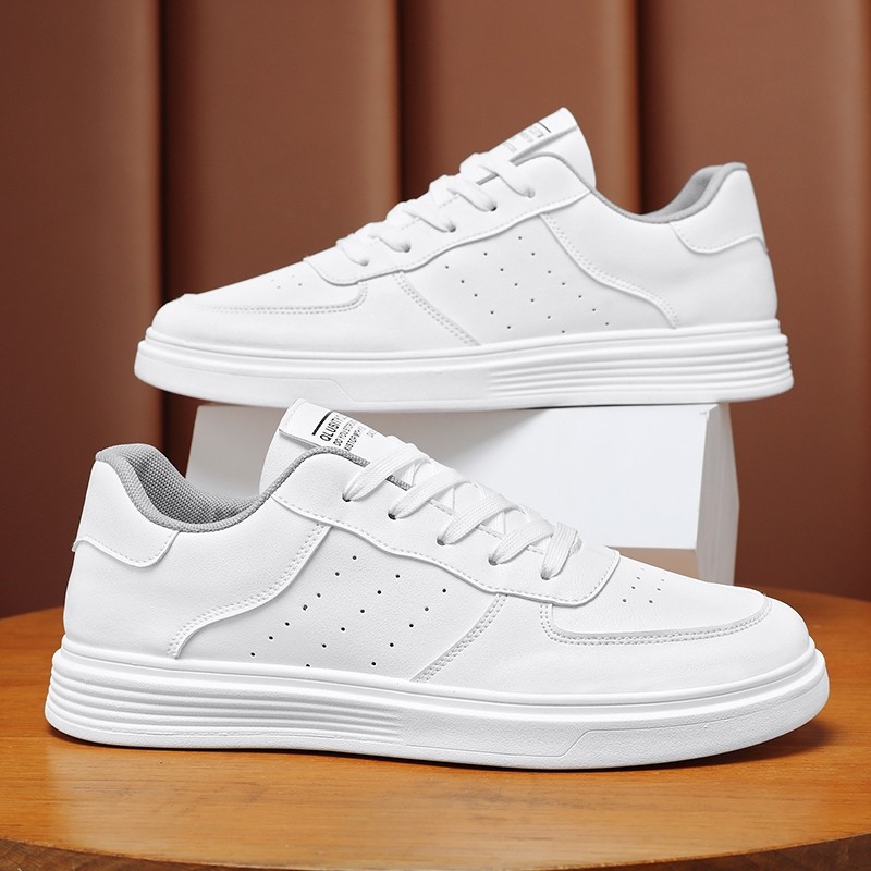 Sepatu putih pria Sepatu kasual putih Sepatu olahraga putih
