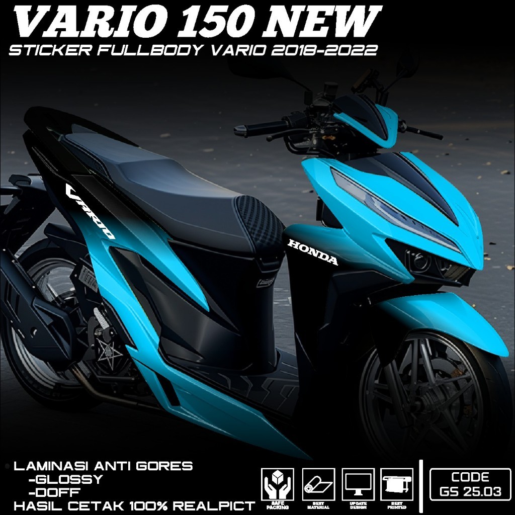 (COD) Decal sticker Vario New 125 150 Full Body 2020  - Sticker Striping Modifikasi All New Vario 20