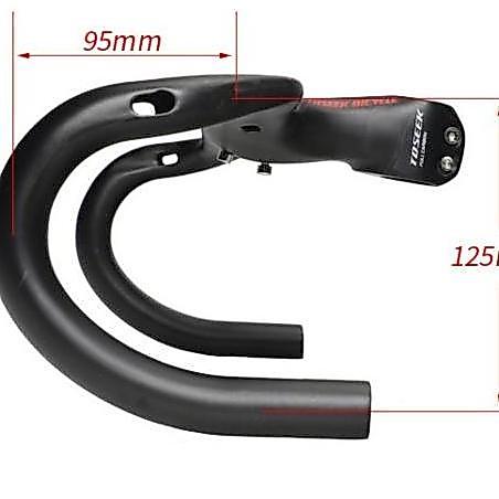 Promo Integrated TOSEEK Carbon Dropbar Handlebar Stang Roadbike Diskon