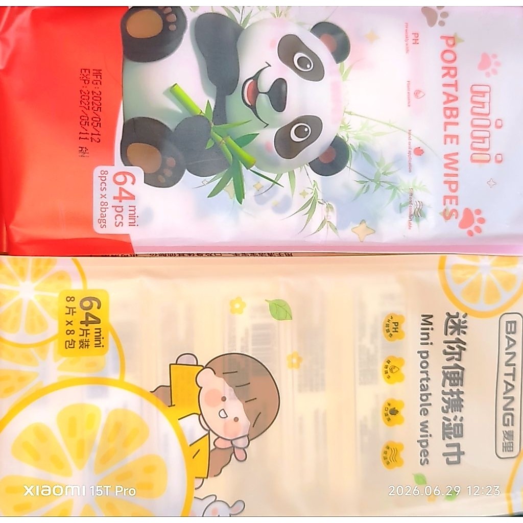 tisu basah kecil 1pack isi 10