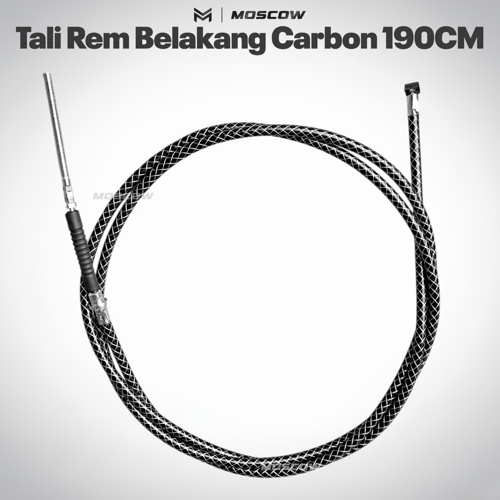Tali Rem Belakang Karbon 190CM Vario 160 PCX 160 ADV 160 Kabel Gas Racing Harian Touring Kualitas Pr