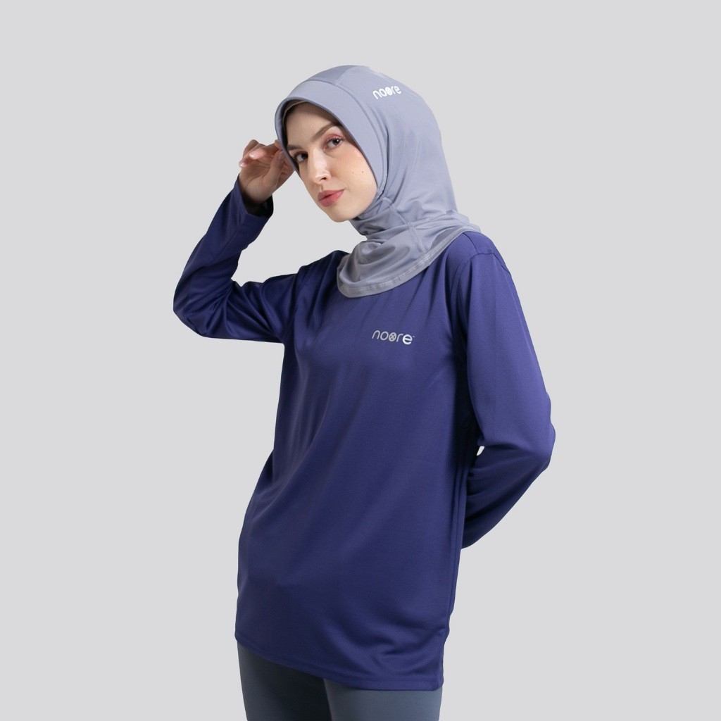 NOORE SPORT HIJAB - Dirly Pro Top - Baju Olahraga Wanita - Lightweight Quick Dry Breathable - Runnin