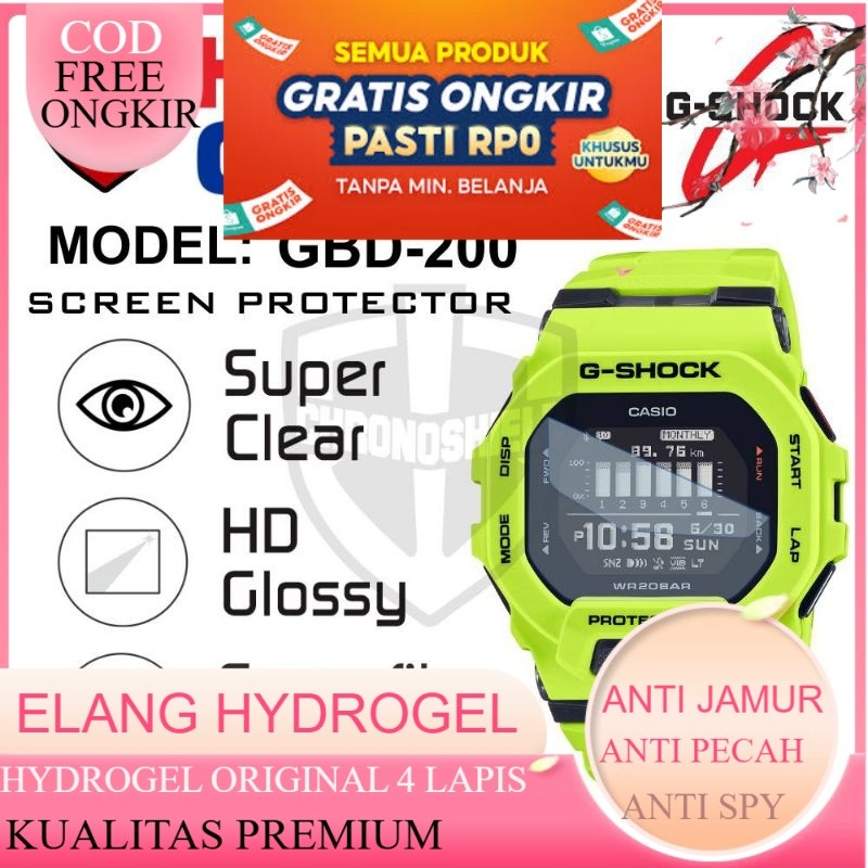 Antigores Jam Tangan Casio G-Shock GBD 200 GBD200 Hydrogel
