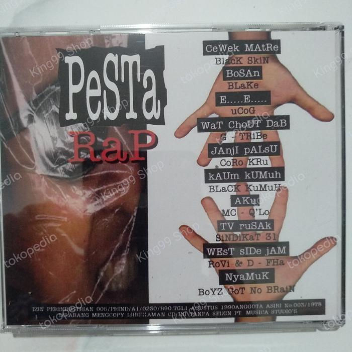 CD pesta rap denada iwa-k saykoji black skin g-tribe black kumuh RARE