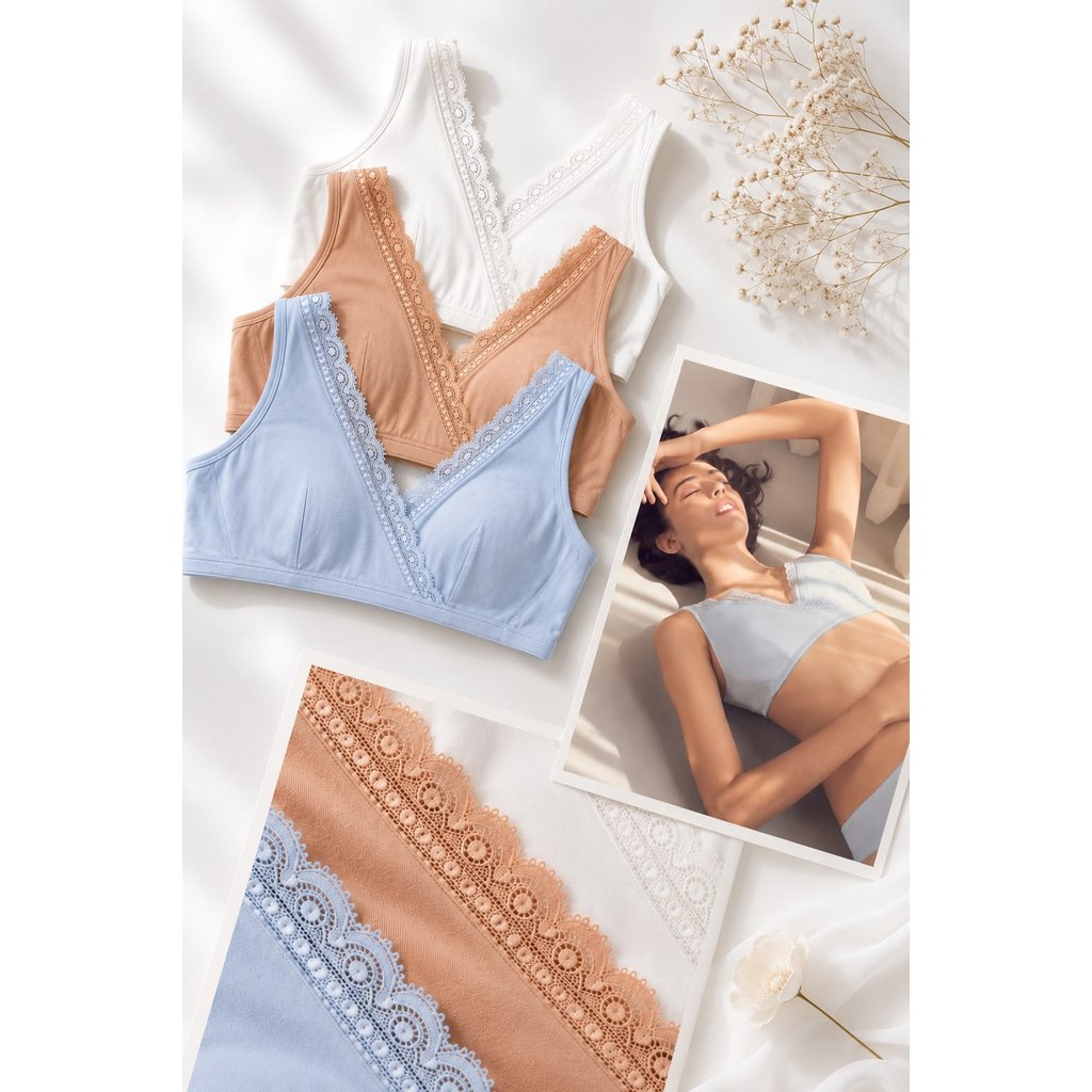 Bra Luludi Tanpa Busa Full Katun by WCL Sleep Bra - Tanpa Kawat