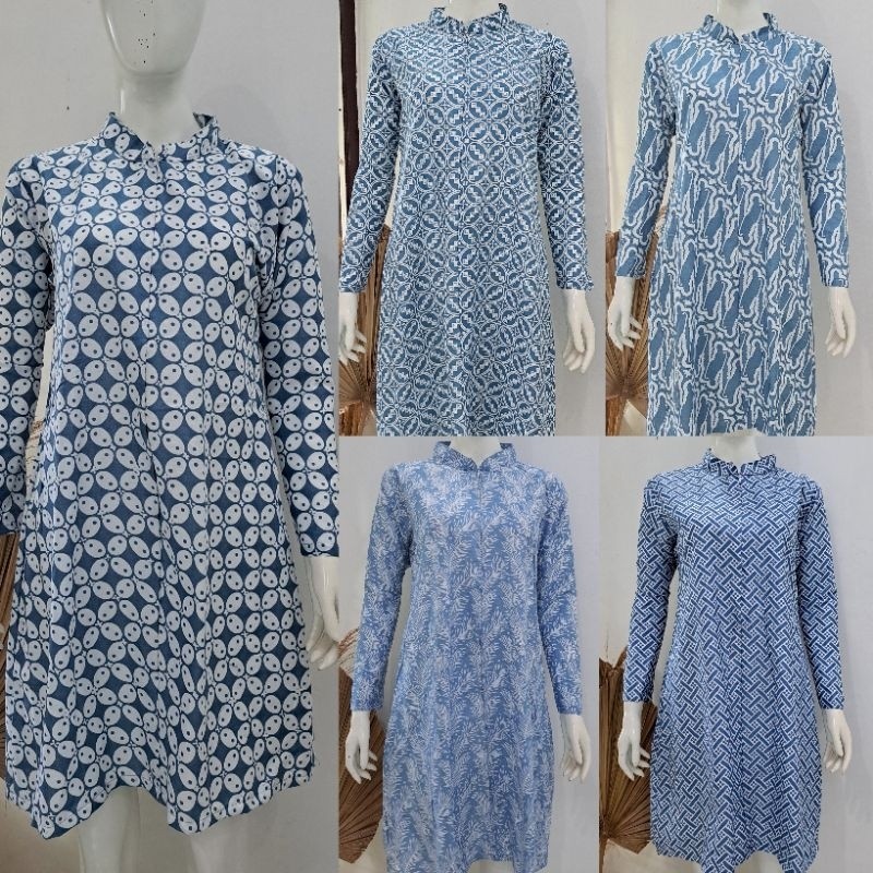 tunik batik biron series - tunik batik modern - tunik batik busui - tunik batik kekinian
