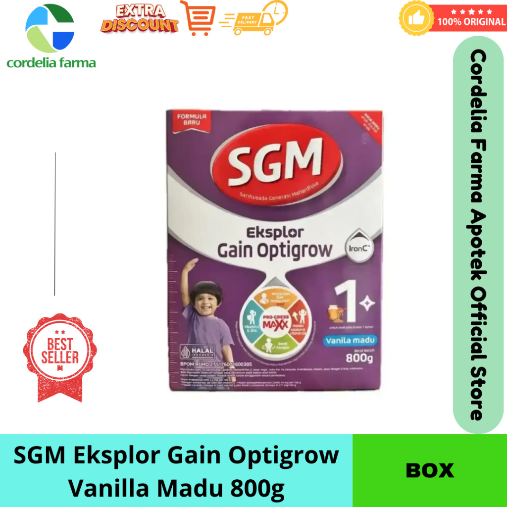 TINATAH Susu Formula SGM Gain Optigrow 1+ Vanila 400g