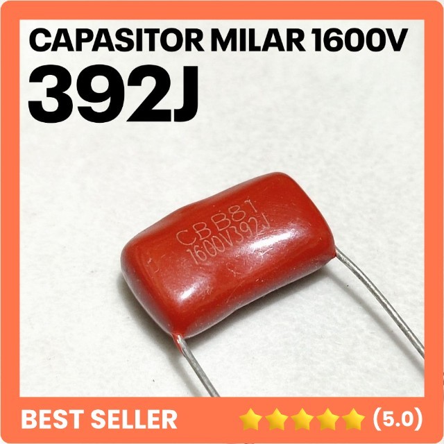 CAPASITOR MILAR 392J 392K 3.9nF 3n9 1600V 1.6KV 1600VOLT