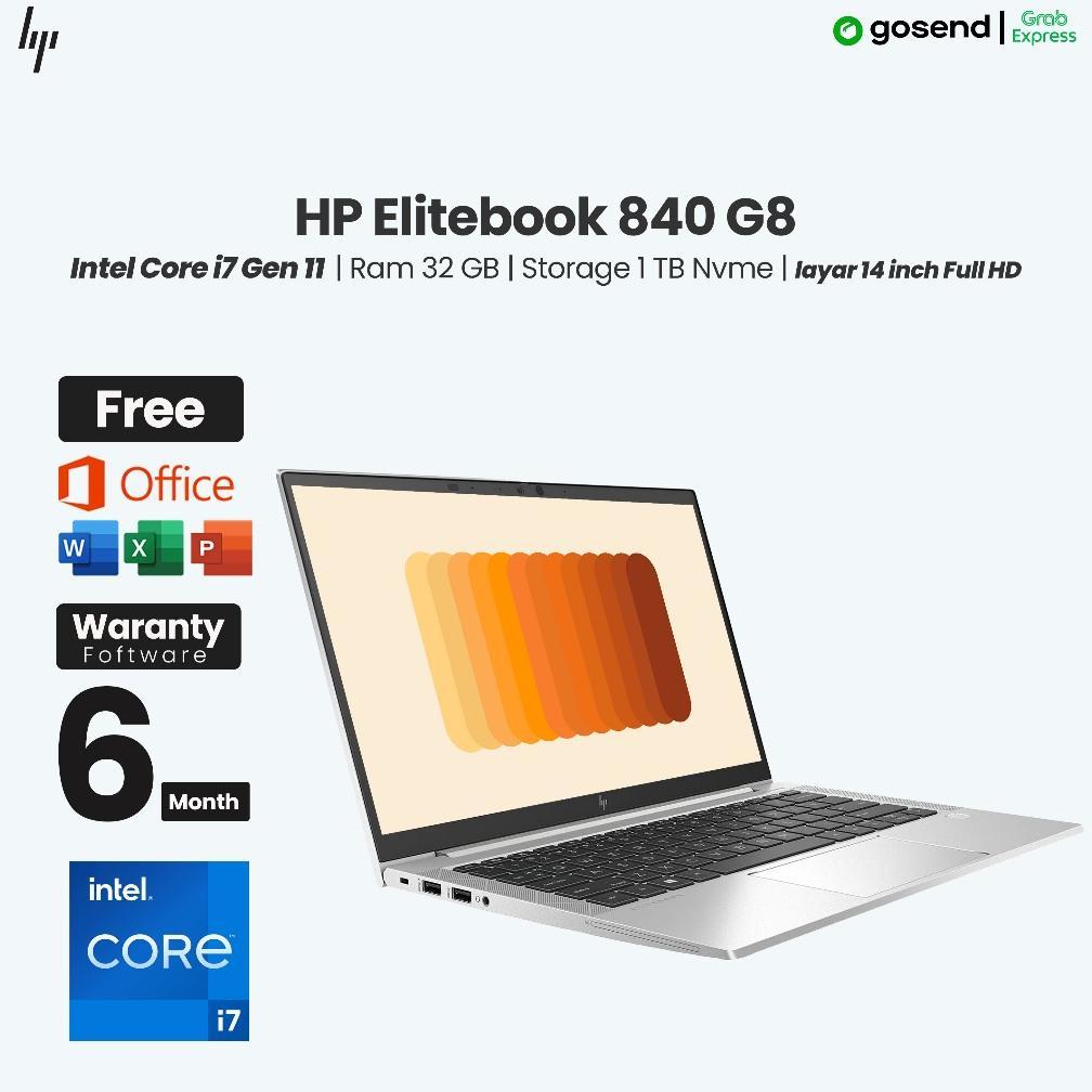 HP EliteBook 840 G8 Core i5 SSD Laptop Bisnis Original Bergaransi
