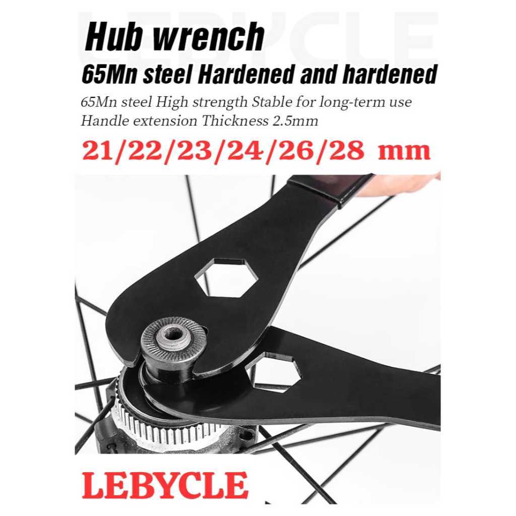 Foto Lebycle Tool Kunci Pas Pasang Pedal Kones Sepeda 21 22 23 24 26 28 mm Hub Freehub Tipis