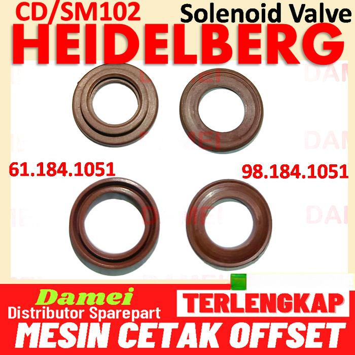 JANGANLIRIK Seal Heidelberg Solenoid Valve 98.184.1051 SM102 SM72 CD102 4/2-way Valve Norgren 61.184