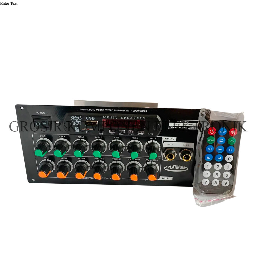 Kit Power Amplifier Speaker Aktif MP3 Bluetooth Plus Digital Echo Mixing DMS 7000X