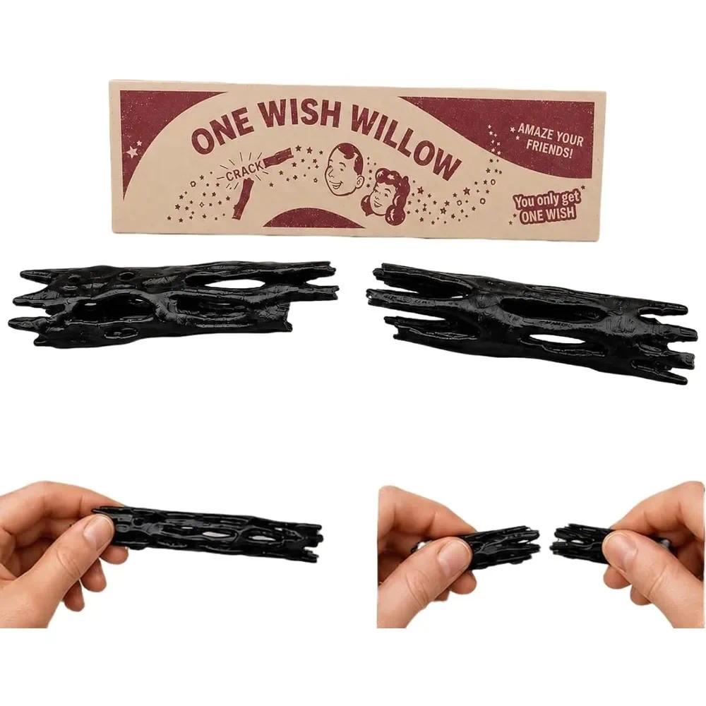 1Pcs Wish Willow Stick with Box, 3D Printed Wishing Willow Wish-Making Snap Stick, Breakable Magic L