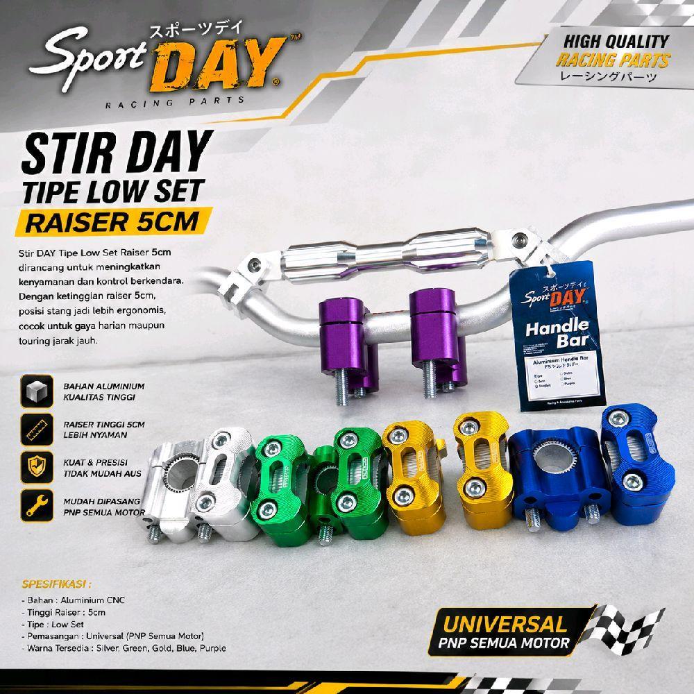 PAKET STIR DAY TIPE LOW SET RAISER PROTAPER 5CM ( PNP ) CB GL MP TIGER VIXION RX KING DLL