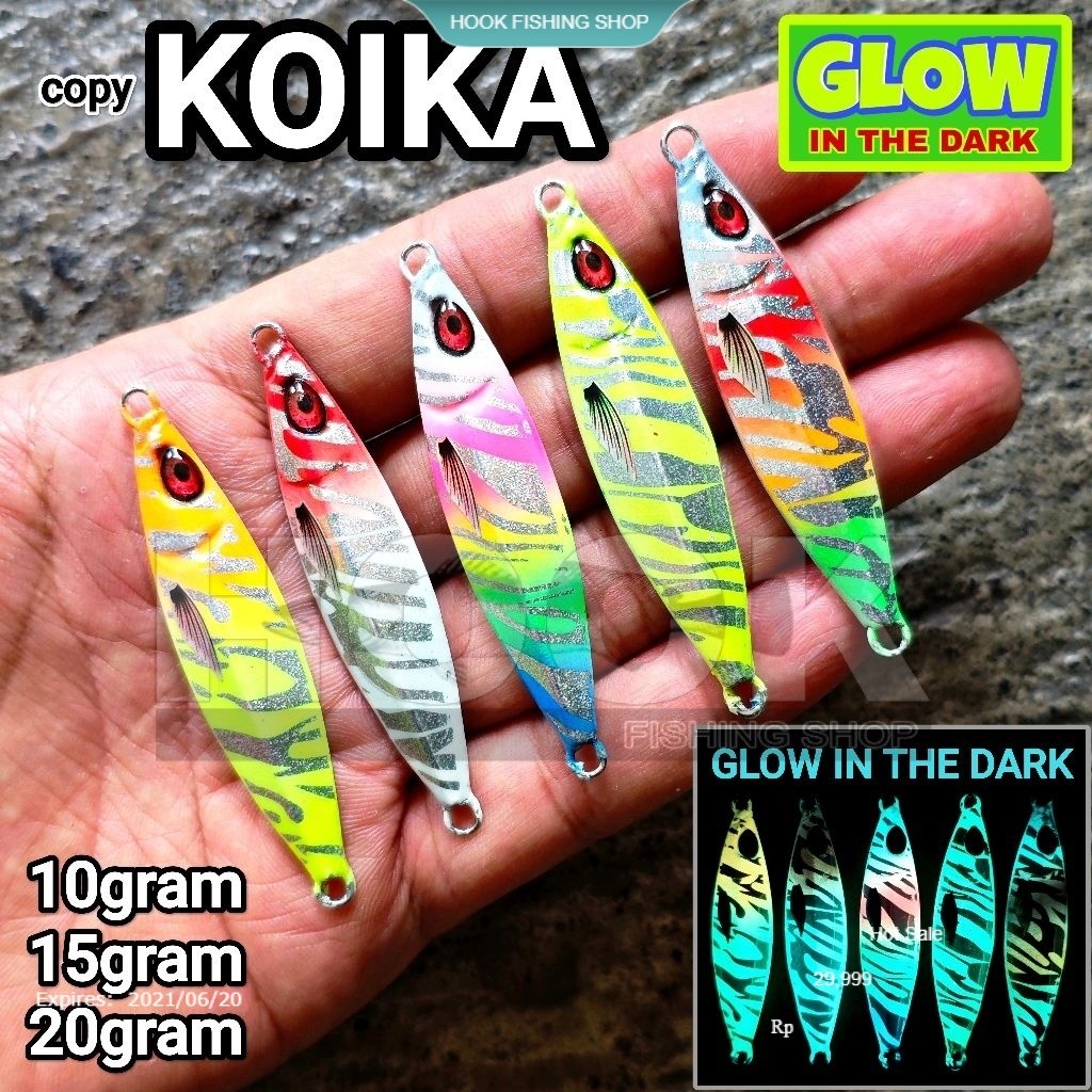 HFS MICRO JIG copy KOIKA GID GLOW IN THE DARK 10gram 15gram 20gram