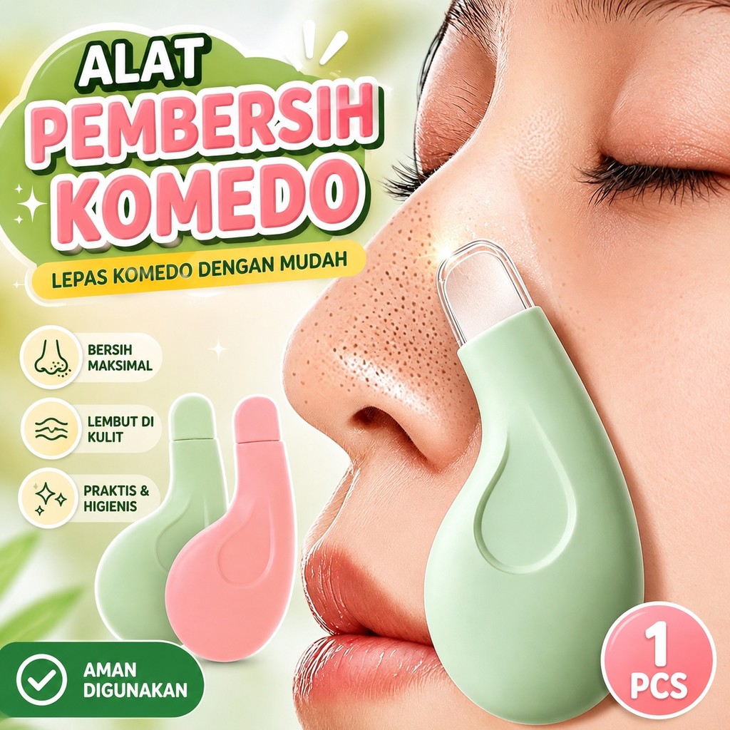 [COD]Alat Pengikis Komedo Stainless Korea Blackhead Remover Tools Alat Treatment Wajah Hidung