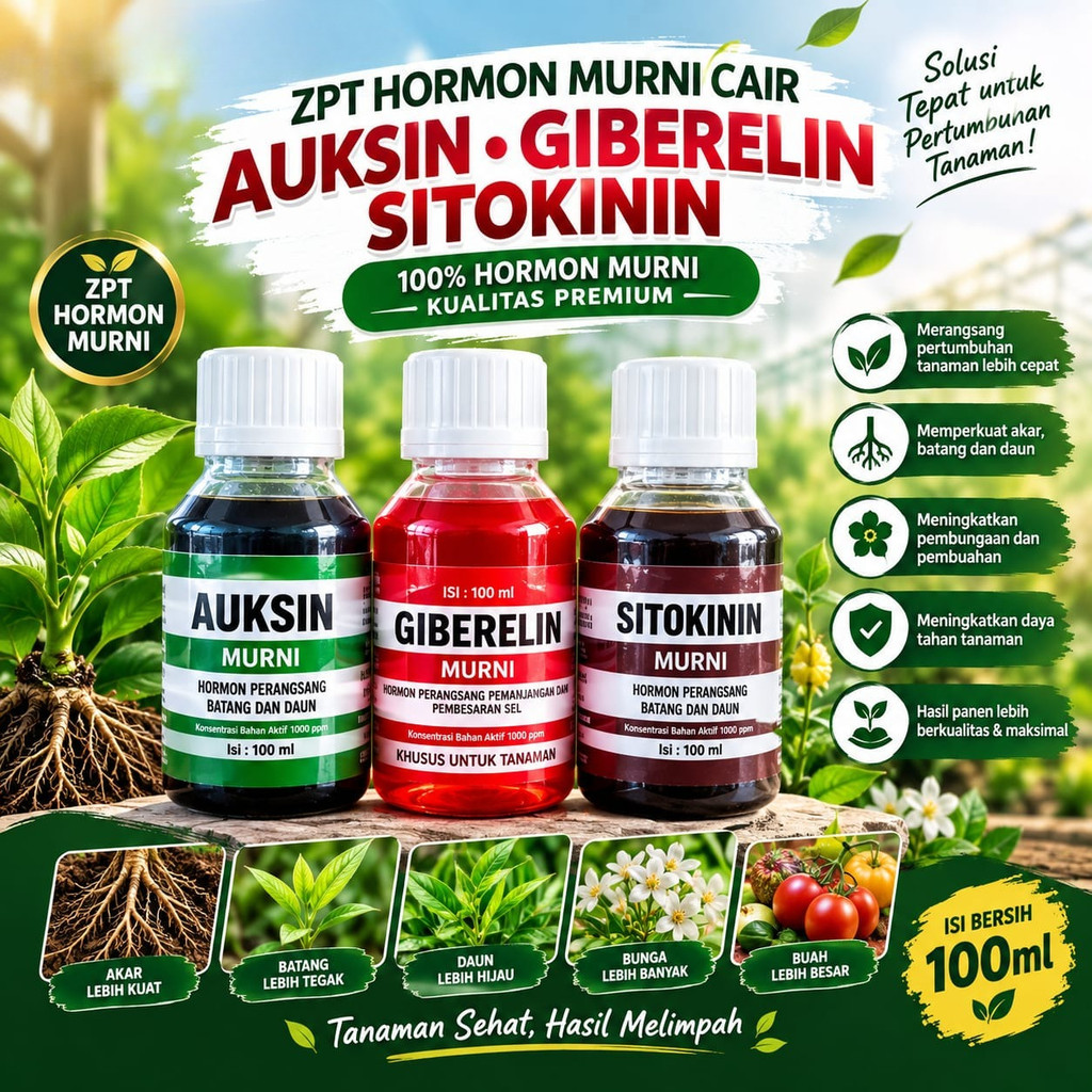 ZPT AUKSIN GIBERLIN SITOKININ 100ML